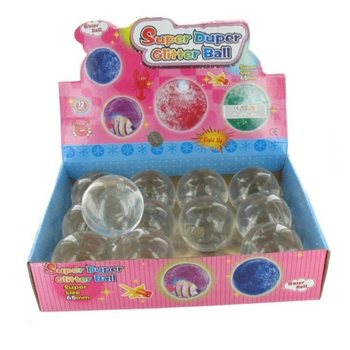 Minge elastică cu sclipici în display (12 buc.)