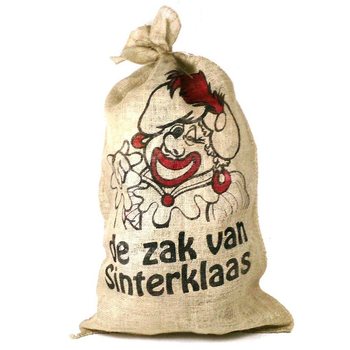 Sac mare de iută pentru Moș Nicolae / Moș Crăciun