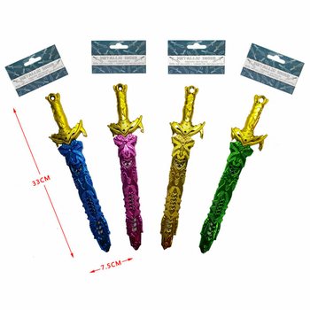 SABIE COLORATĂ METALIZAT, LUNGIME 33 CM (36 buc.)