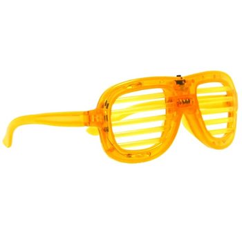 OCHELARI SHUTTER SHADES CU ILUMINARE - CULOARE: GALBEN (12 buc.)