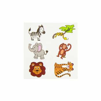 Tatuaje temporare Fun Tattoos &ndash; Model: Animale din junglă (96 buc.)