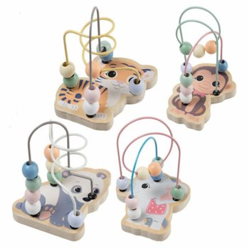 JOUECO&reg; Labirint cu mărgele Animale - De la 12 luni