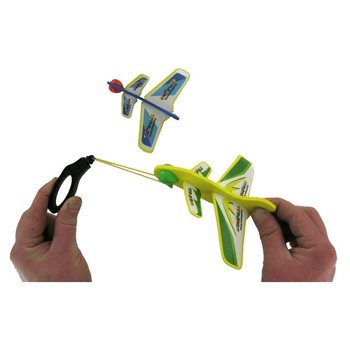 AVION DIN SPUMĂ DE LANSAT CU ELASTIC, SET DE 2 - MODEL 3 (12 buc.)