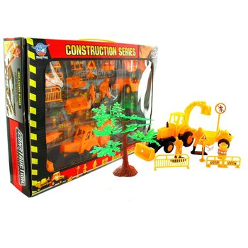 Set de construcție cu vehicule de șantier