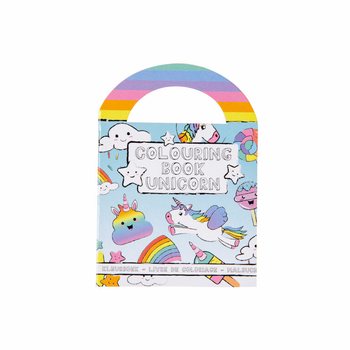 Cărticele mici de colorat cu unicorni și stickere (48 buc.)