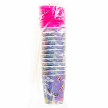 PAHAR / PAHAR PENTRU &Icirc;NGHEȚATĂ CU PAI &ndash; UNICORN (12 buc.)