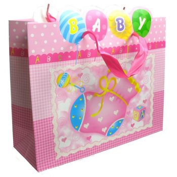 PUNGI CADOU NAȘTERE - ROZ BEBE (12 buc.)