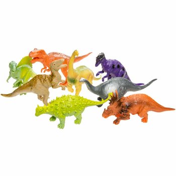 Dinosaur World: Set de 8 Figurine Mari cu Dinozauri