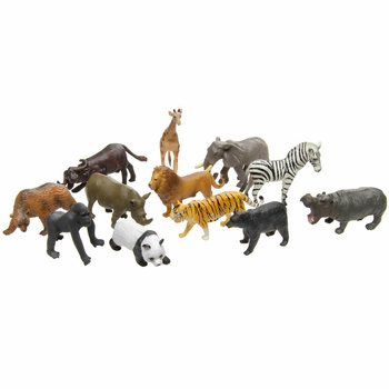 ANIMAL WORLD - MIX FIGURINE ANIMALE SĂLBATICE (12 buc.)