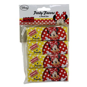 Disney - Minnie Mouse Set 4 Creioane Colorate Mici %n Cutie (48 buc.)