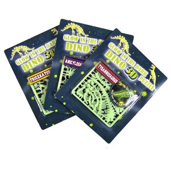 Puzzle-uri 3D cu dinozauri fosforescenți (24 buc.)