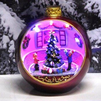 Ornament de Crăciun de Lux cu Lumini și Sunet