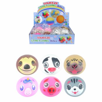 MIX ANIMALE SQUEEZE / MINGI ANTISTRES ÎN DISPLAY (12 buc.)