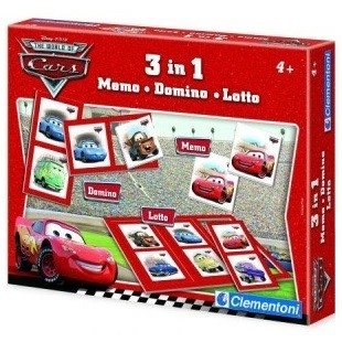 JOC 3 ÎN 1 DISNEY PIXAR CARS - MEMO - DOMINO - LOTTO