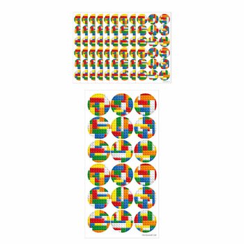 Stickere Fun - Cărămizi de Construcție Brickz (10 coli)