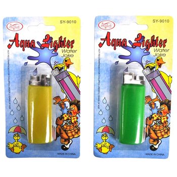 Pistol de Apă de Jucărie tip Brichetă Farsă pe Card (24 buc.)