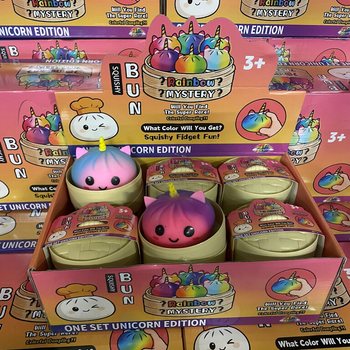 RAGE - Squishy Bun Dumplings MARI - EDIȚIE UNICORN (8,5 x 8,5 x 7,5 cm) (12 buc.)
