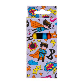 Set 6 Creioane Colorate - Supererou (24 buc.)