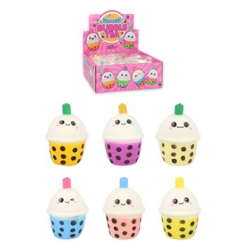 Bubble Tea Squeeze Fidget - Mix Culori în Display (12 buc.)