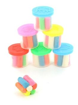 6 Mini Recipiente cu Plastilină &icirc;n Pungă (6 buc.)