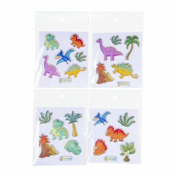 ABȚIBILDURI CU SCLIPICI - MODEL: DINOSAUR (100 buc.)