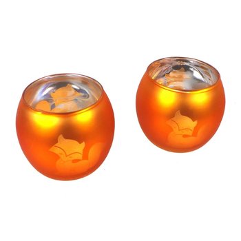 Set de 2 suporturi pentru lum&acirc;nări tip pastilă vulpe (12 seturi)