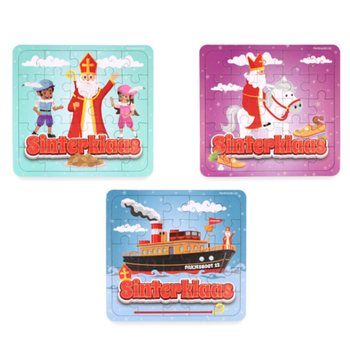 PUZZLE - SF&Acirc;NTUL NICOLAE - 13 x 12 CM. &Icirc;N DISPLAY (108 buc.)