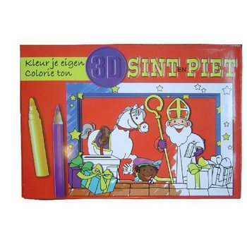 Set de Creație Fereastră 3D Sinterklaas / Sf&acirc;ntul Nicolae (12 buc.)