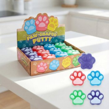 Slime Lăbuță de C&acirc;ine - Putty &icirc;n formă de lăbuță (24 buc)