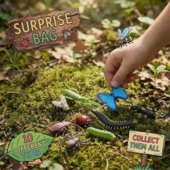 Pungă Surpriză / Blind Bag Insecte (Display 60 bucăți)