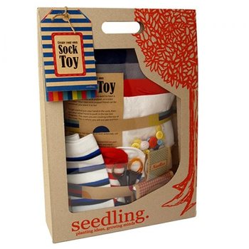 Set de creație Seedling - Creează-ți propriul prieten din șosetă