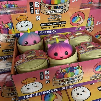 RAGE - Squishy Bun Dumplings MARI - EDIȚIE UNICORN (8,5 x 8,5 x 7,5 cm) (12 buc.)