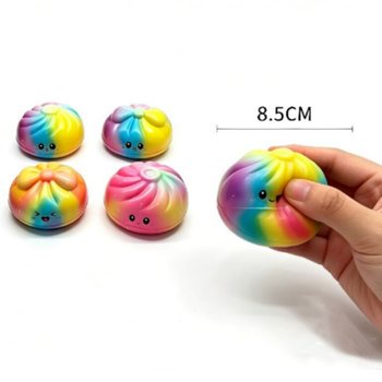 RAGE - Găluște Squishy Curcubeu MARI - Spumă PU (12 buc.)