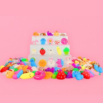 Mix figurine Squishy &icirc;n găleată (100 bucăți)