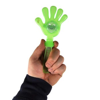 Mănuțe luminoase LED pentru aplauze 18 cm (12 buc.)