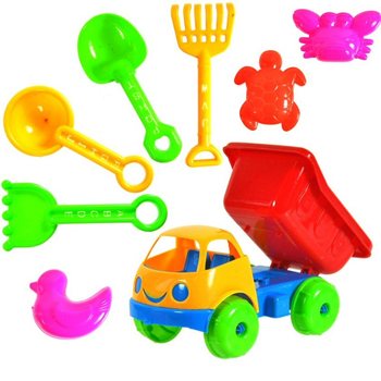 Set de Plajă Jucărie Basculantă 17 cm (10 buc.)