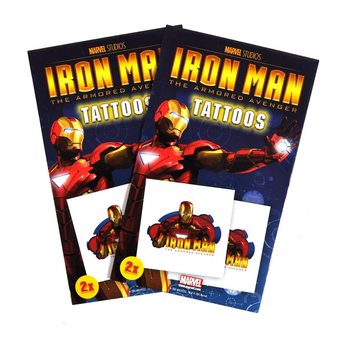 Tatuaje Marvel 2 piese - Model Iron Man (50 buc.)