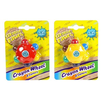 ROTIȚĂ CU CRETĂ MULTICOLORĂ PE CARTON (24 buc.) - GADGET