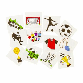 Tatuaje Fun Fotbal - Display cu 48 de pachete (12 tatuaje per pachet)