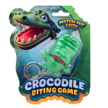 Joc crocodilul care mușcă breloc - pe carton (24 buc.)