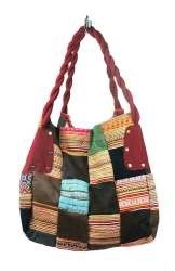 Geantă Patchwork B-Fair Mare Roșie (1 buc)