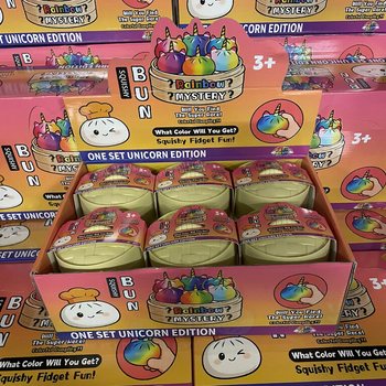 RAGE - Squishy Bun Dumplings MARI - EDIȚIE UNICORN (8,5 x 8,5 x 7,5 cm) (12 buc.)