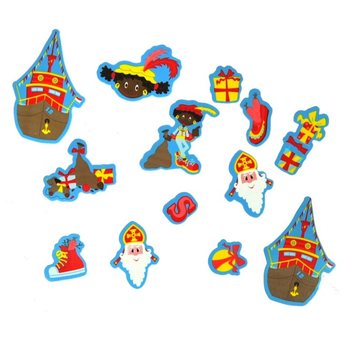 60 Stickere din Spumă Sinterklaas și Piet (3 seturi)