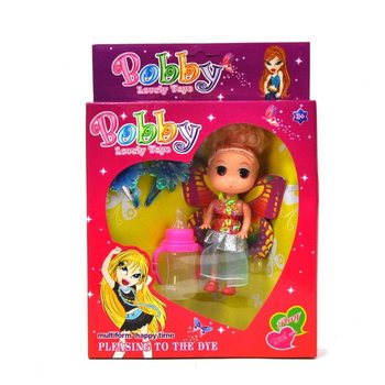 Păpușă cu accesorii - Bobby (Set de 2 buc.)