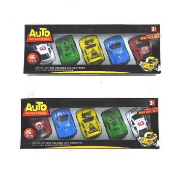 Set 5 Mini Mașinuțe Pull-Back în Cutie (3 buc.)