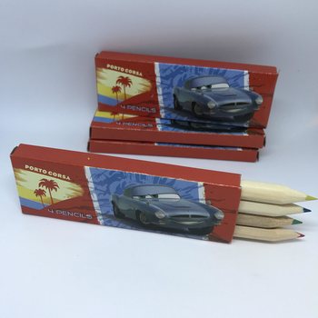 Creioane Colorate Disney Cars - Set de 4 &icirc;n Cutie (48 buc.)