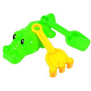 Set de plajă crocodil din 3 piese (6 buc.)