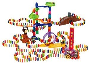 PLAYGO - Set de Joc Domino Deluxe cu Trenuleț - 500 Piese