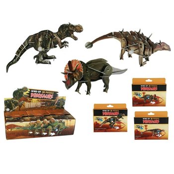 Puzzle 3D Dinozaur cu mecanism de éntoarcere én display (20 buc.)