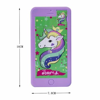 Puzzle culisant smartphone - Unicorn